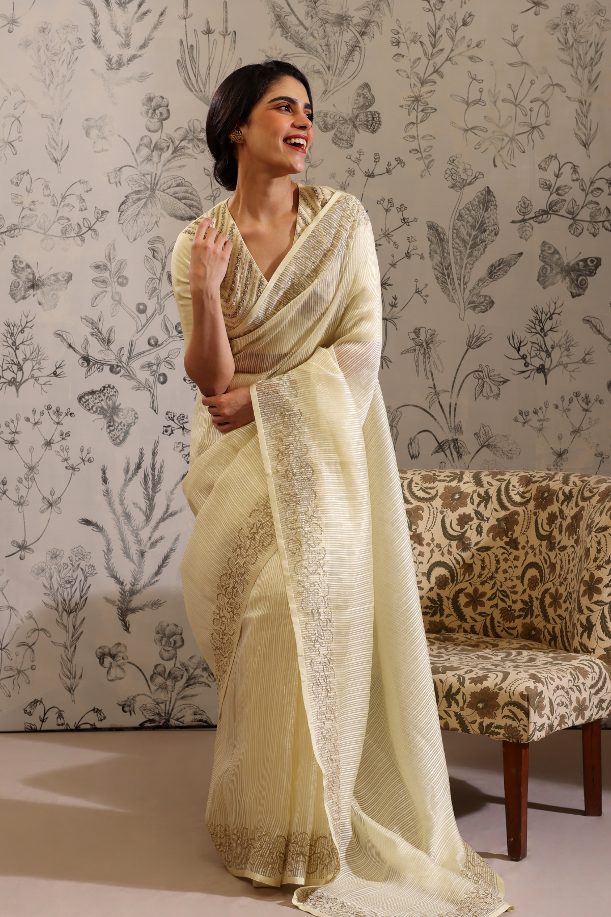 Jhilika - Saree- Yellow