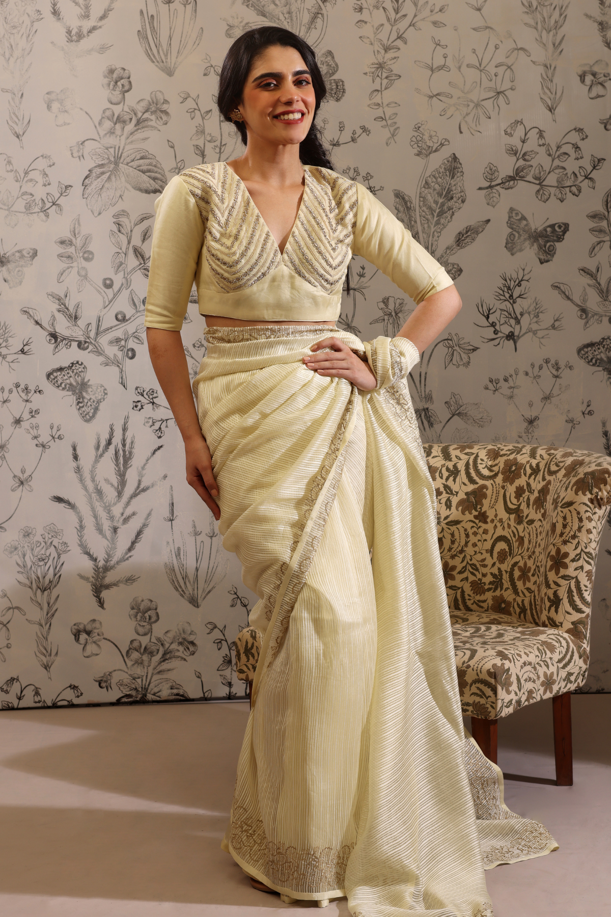 Jhilika - Blouse- Yellow