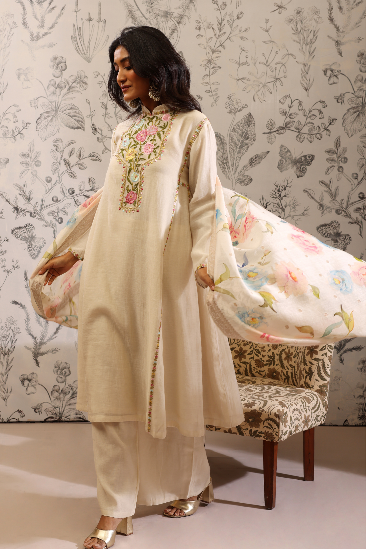 Paatala - Kurta Set- White