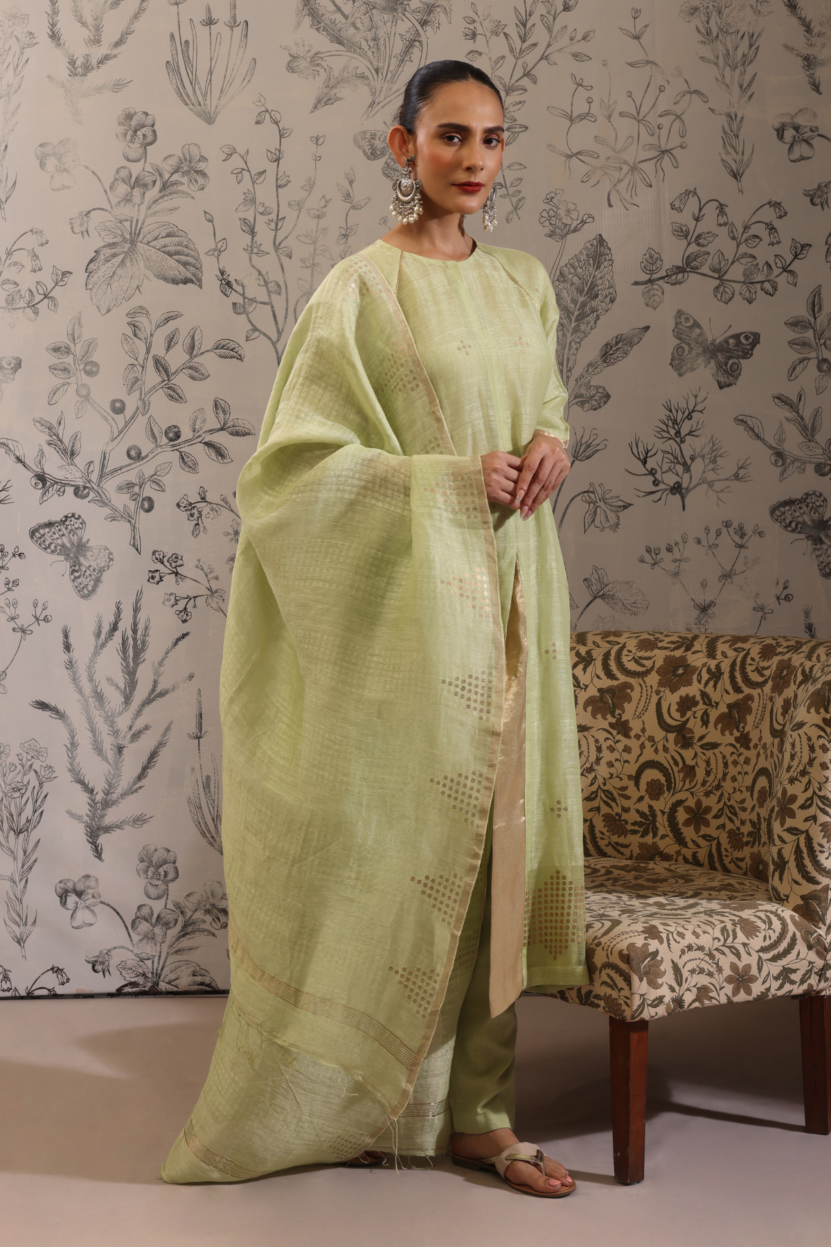 Piyusa - Kurta Set- Green