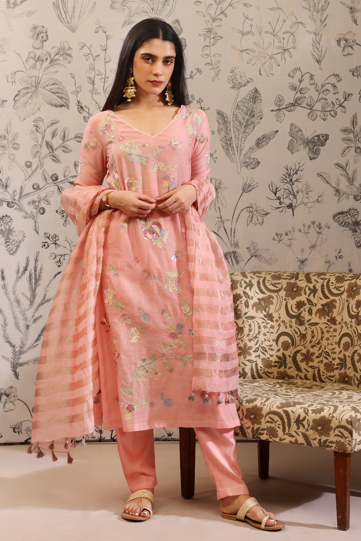 Harita - Kurta Set- Pink