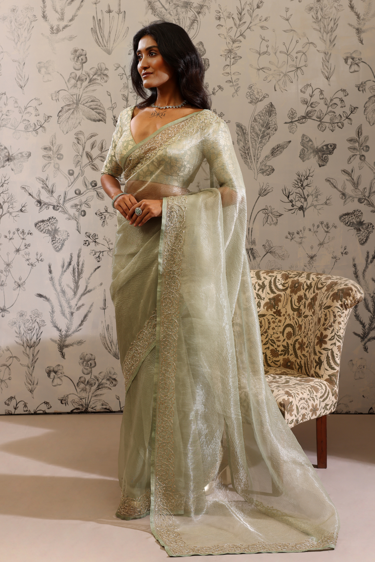 Kanda - Saree- Green