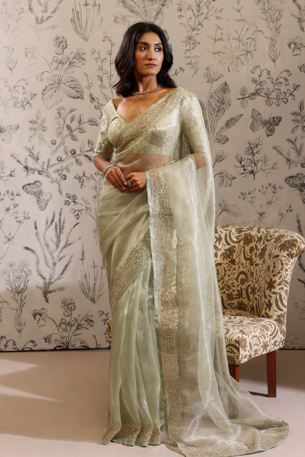 Kanda - Saree- Green