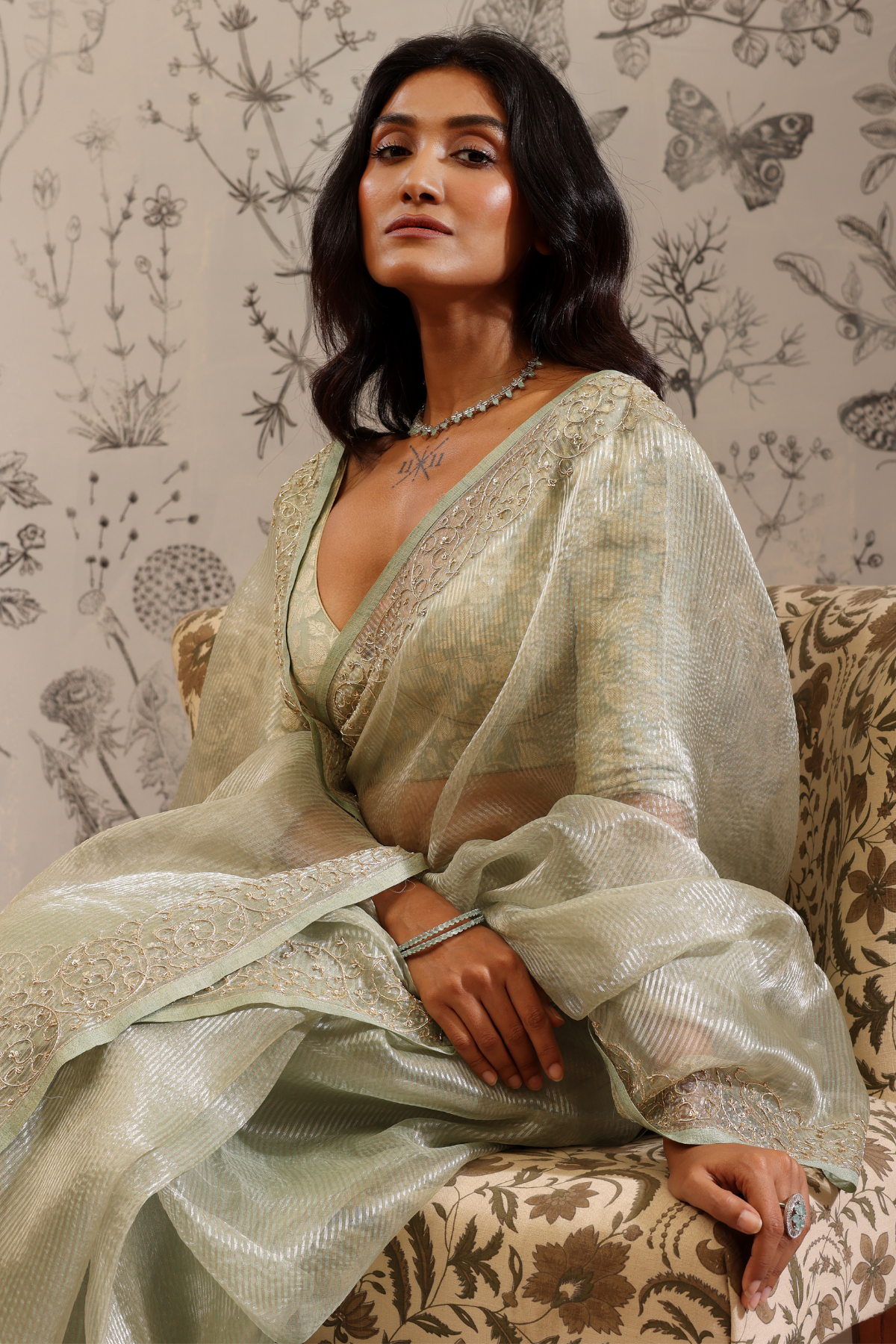Kanda - Saree- Green