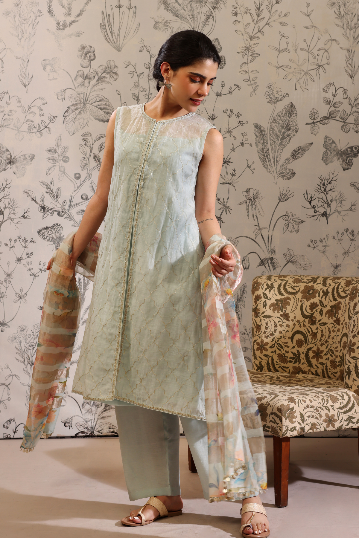 Makaranda - Kurta Set- Blue