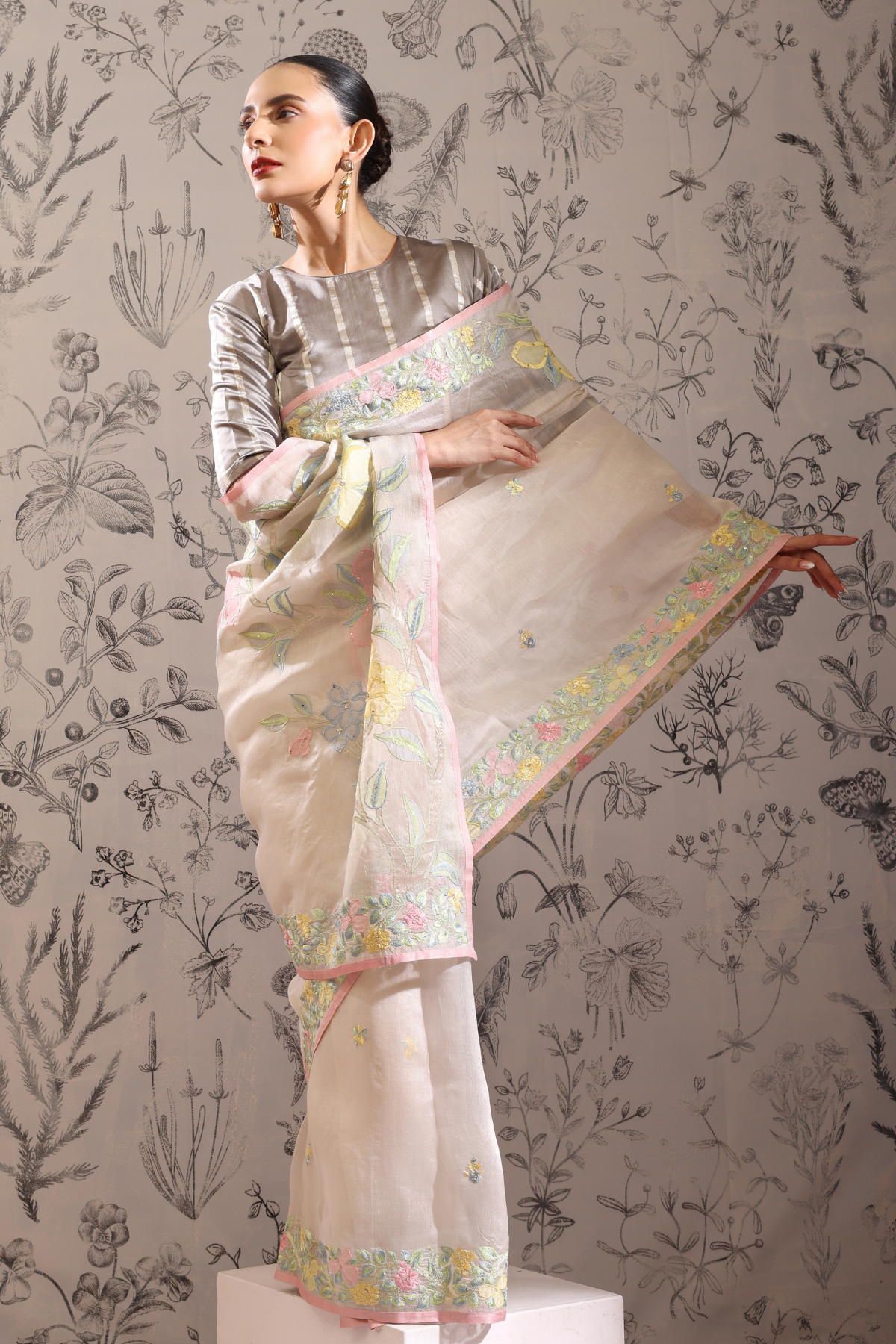 Latika - Blouse- Grey