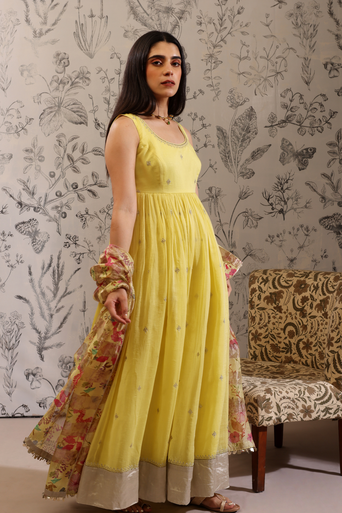 Aparajita - Kurta Set- Yellow