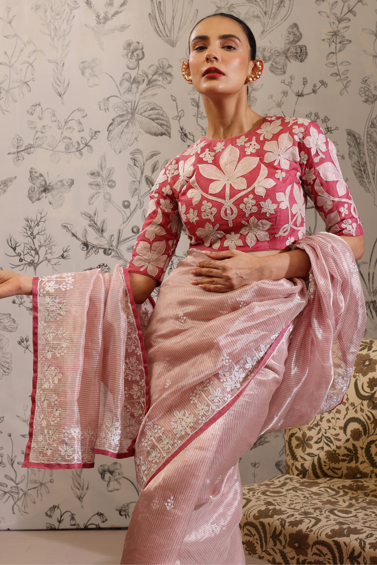 Plaksha - Blouse- Pink