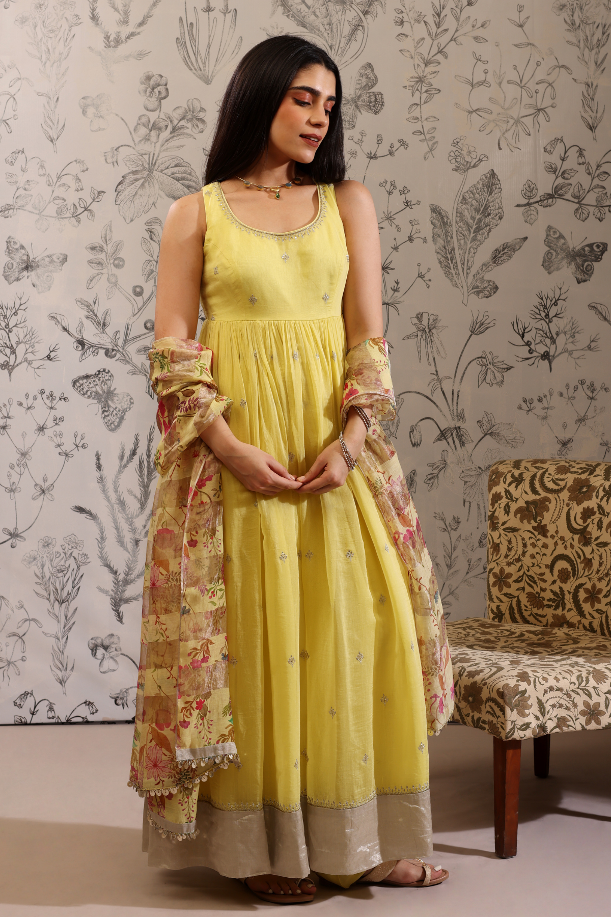Aparajita - Kurta Set- Yellow
