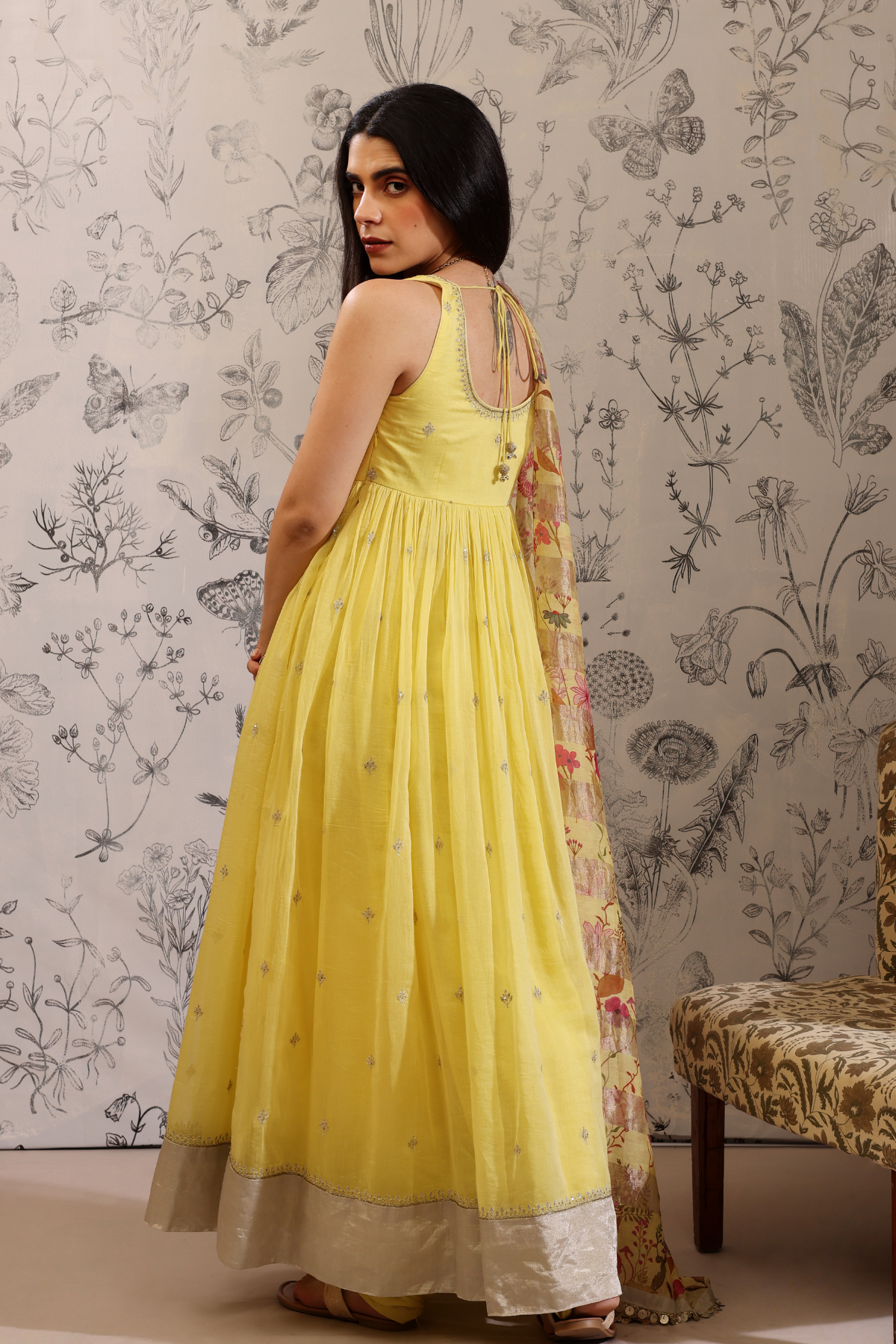 Aparajita - Kurta Set- Yellow