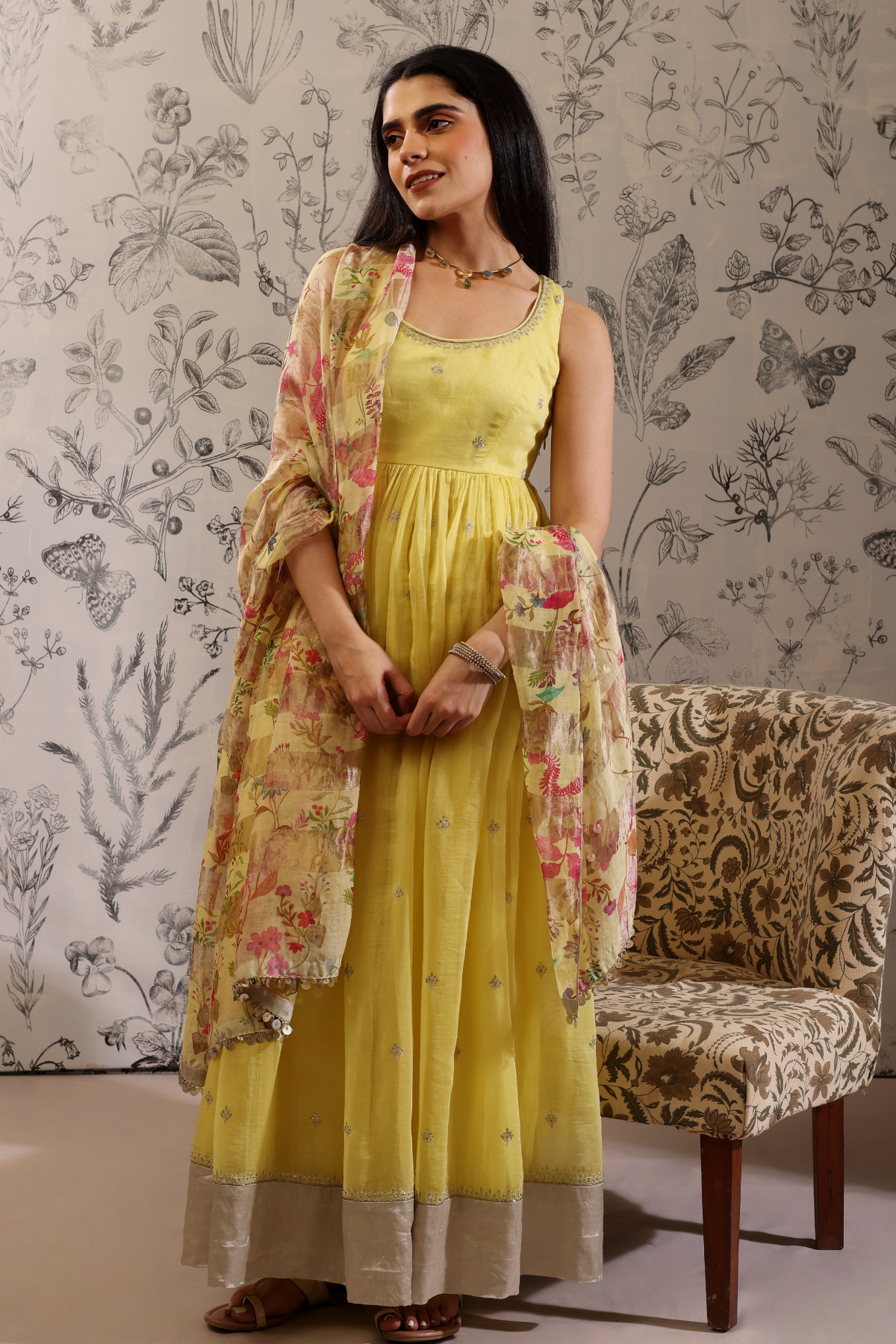 Aparajita - Kurta Set- Yellow