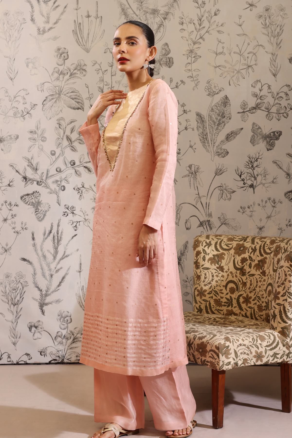 Sukanda - Kurta Set- Pink