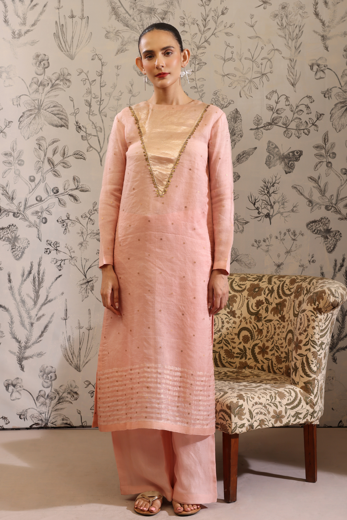 Sukanda - Kurta Set- Pink