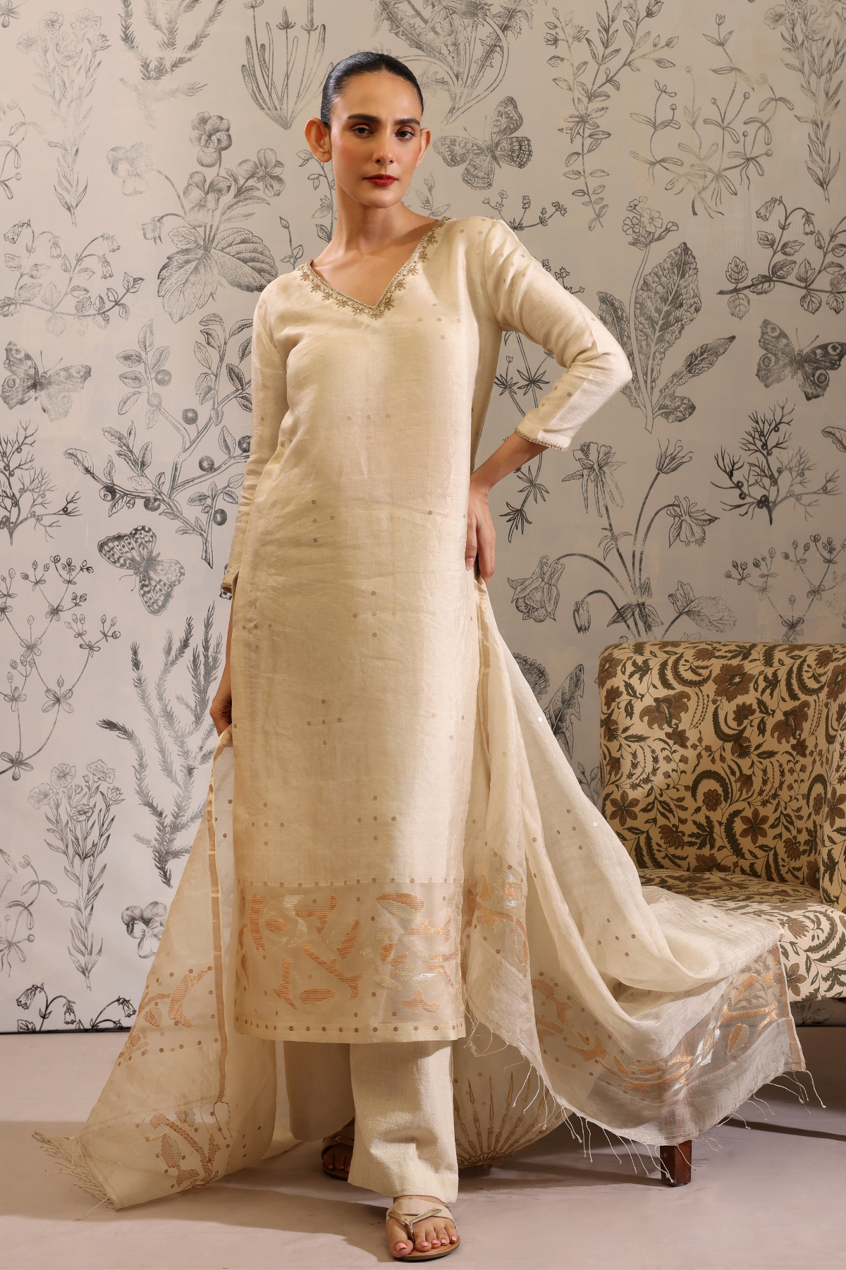 Udaya - Kurta Set- Off White