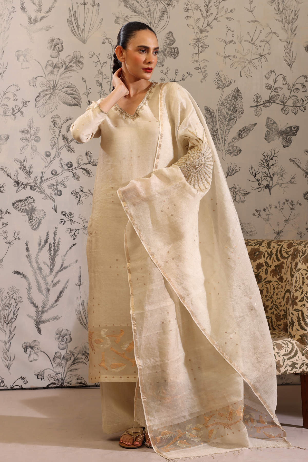 Udaya - Kurta Set- Off White