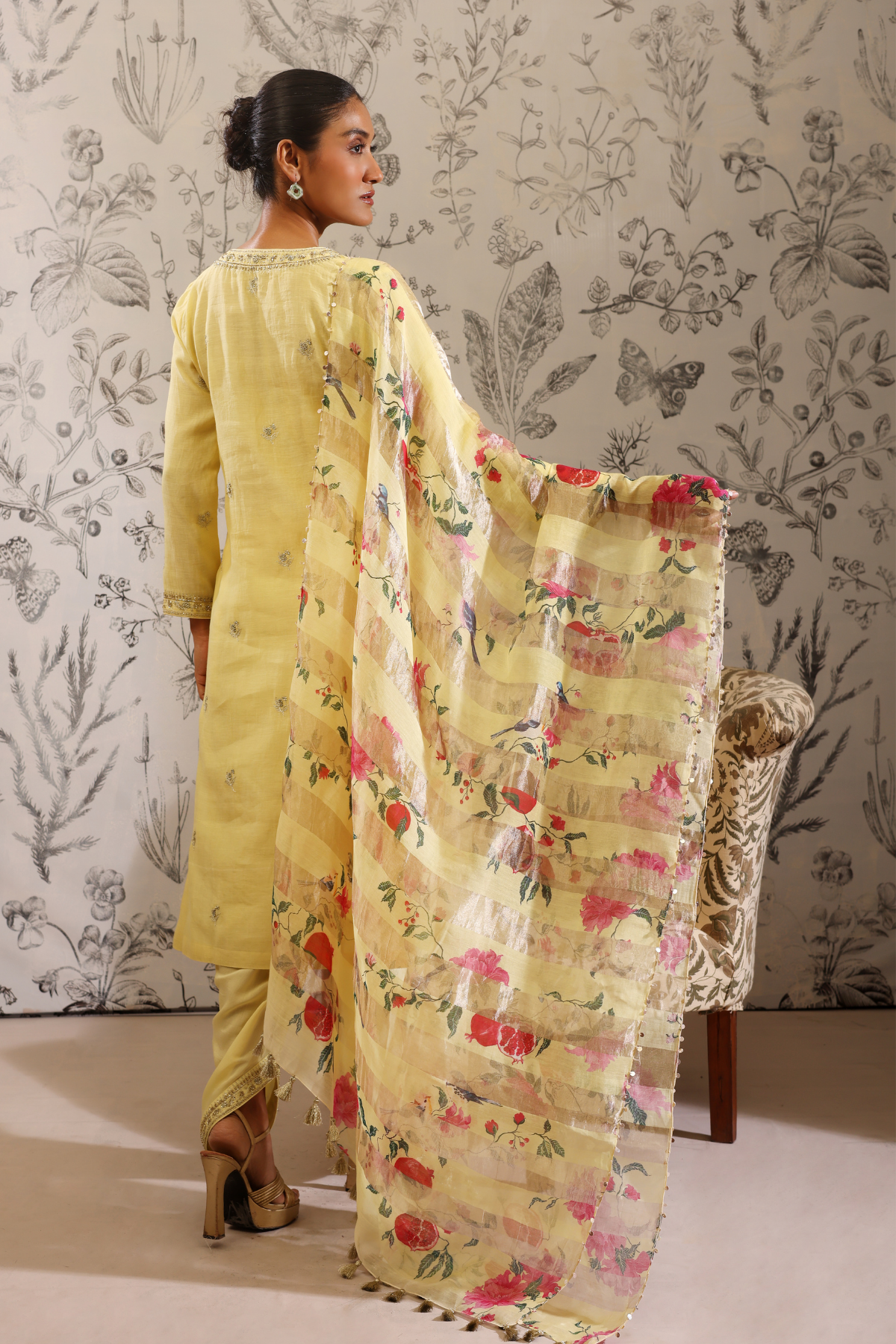 Anaar - Kurta Set- Yellow