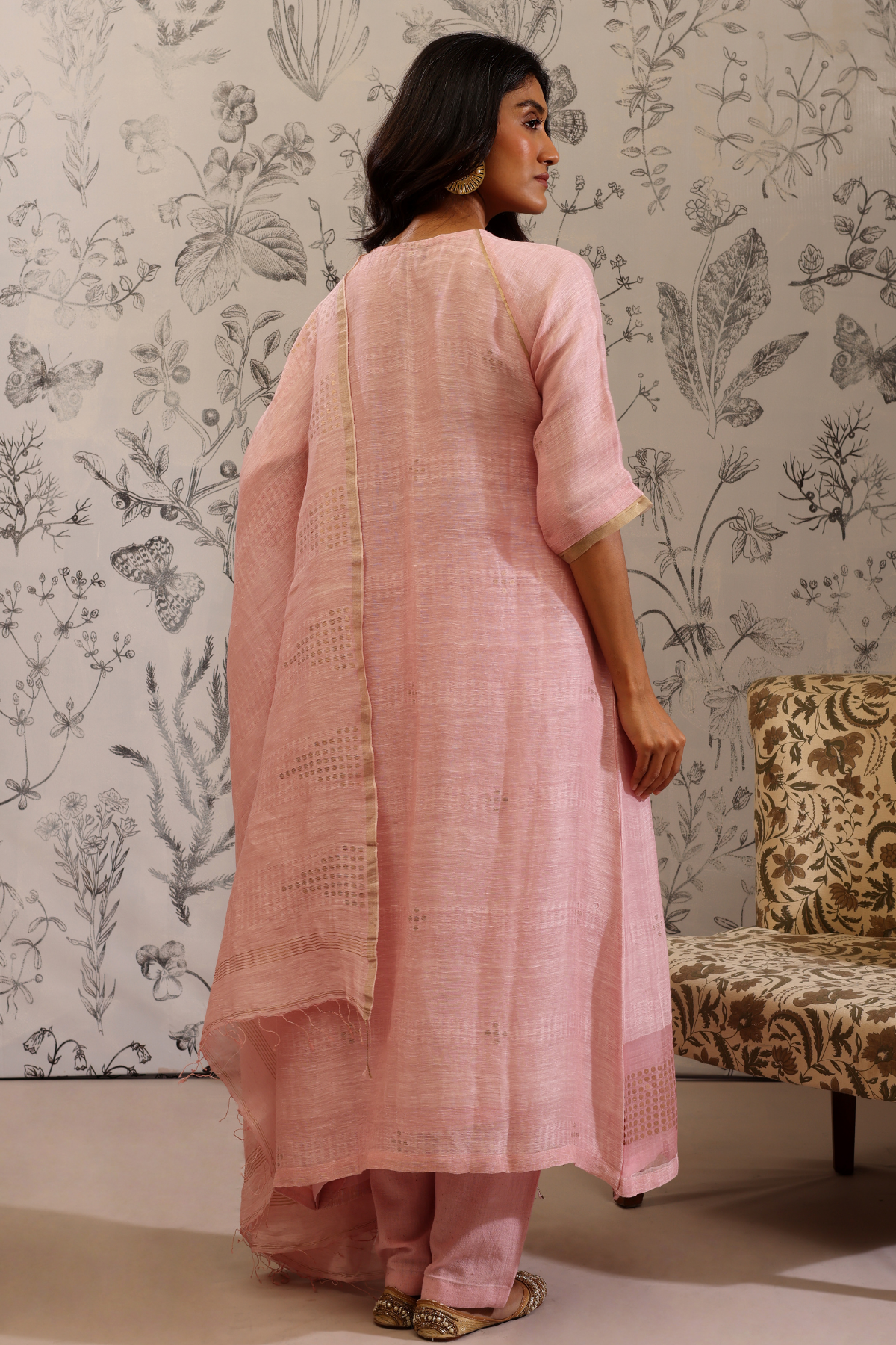 Piyusa - Kurta Set- Pink