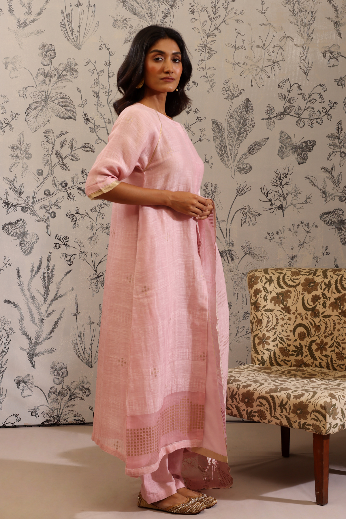 Piyusa - Kurta Set- Pink