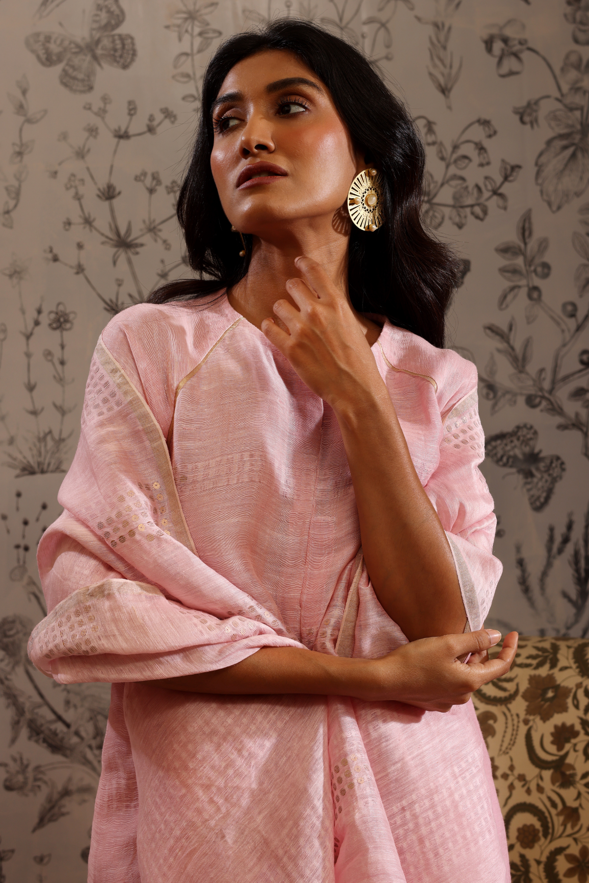 Piyusa - Kurta Set- Pink