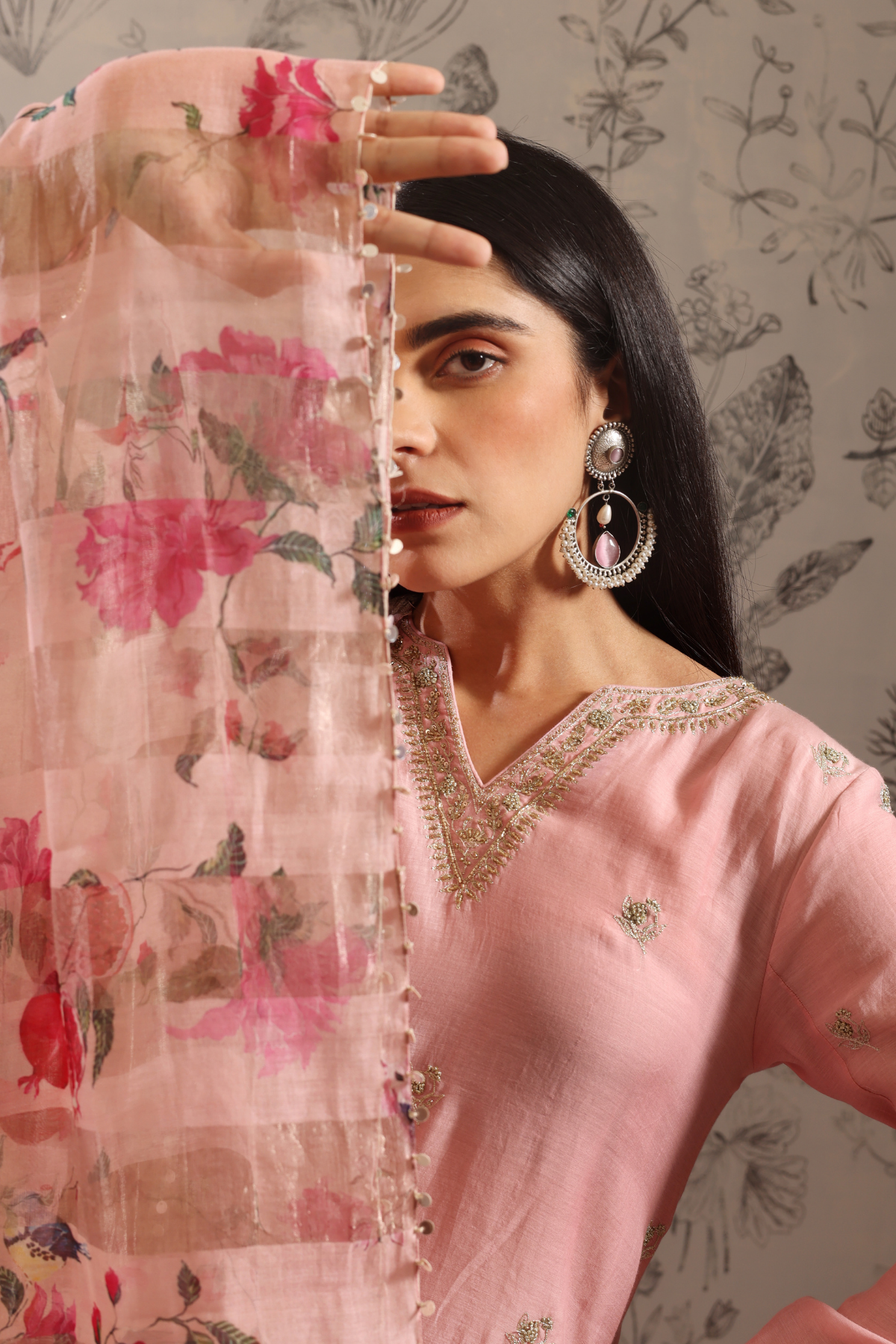 Anaar - Kurta Set- Pink