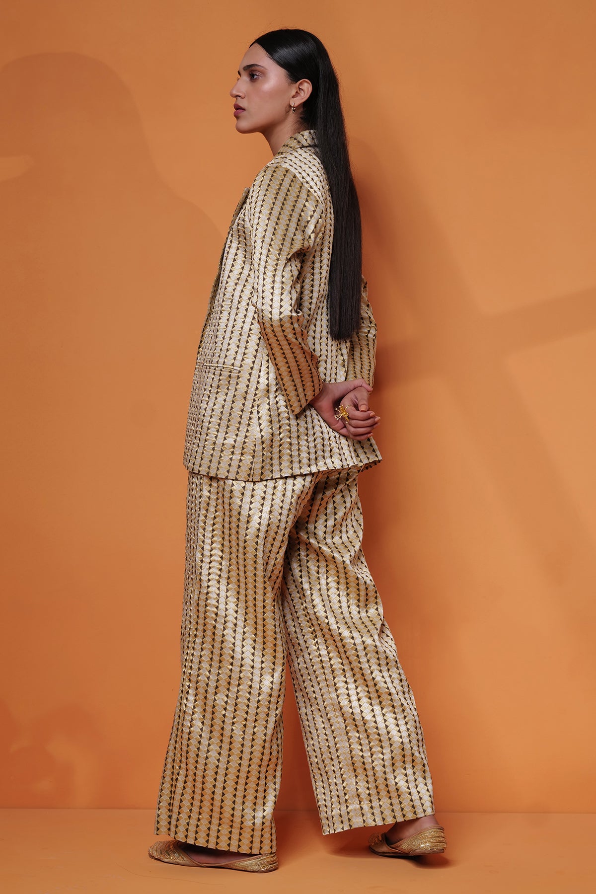 Zareen : Gold - Pant